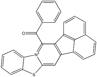 14-benzoylacenaphtho[1',2':4,5]pyrido[2,1-b][1,3]benzothiazol-13-ium Structure