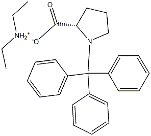 N-Trityl-L-Proline Diethylammonium Salt 结构式