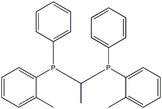 REL-(+)-1,2-双((R)-苯基(邻甲苯基)膦基)乙烷, 81157-88-2, 结构式