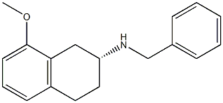 (R)-N-benzyl-8-methoxy-1,2,3,4-tetrahydronaphthalen-2-amine 结构式