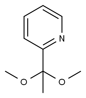 2-(1,1-二甲氧基乙基)吡啶, 81454-23-1, 结构式