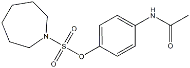 4-(acetylamino)phenyl 1-azepanesulfonate Structure