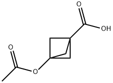 3-(acetyloxy)bicyclo[1.1.1]pentane-1-carboxylic acid Structure