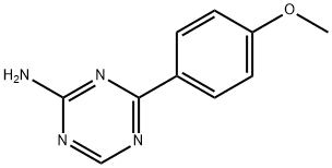 4-(4-Methoxyphenyl)-1,3,5-triazin-2-amine, 83253-20-7, 结构式