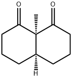 1,8(2H,5H)-Naphthalenedione, hexahydro-8a-methyl-, cis- Struktur
