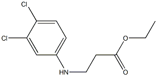 N-(3,4-Dichlorophenyl)-Beta-Alanine Ethyl Ester Structure