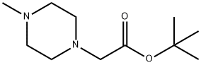 1-Piperazineacetic acid, 4-methyl-, 1,1-dimethylethyl ester Structure
