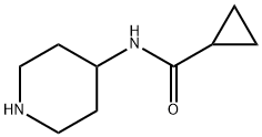 N-(哌啶-4-基)环丙烷甲酰胺 结构式