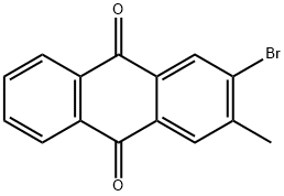 9,10-Anthracenedione, 2-bromo-3-methyl- Struktur
