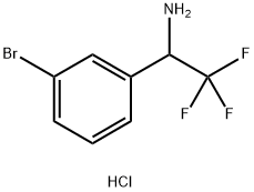 1-(3-溴苯基)-2,2,2-三氟乙胺盐酸盐, 842169-71-5, 结构式