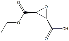 (2S,3S)-3-(ethoxycarbonyl)oxirane-2-carboxylic acid Structure