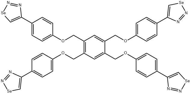 1,2,3-Selenadiazole, 4,4',4'',4'''-[1,2,4,5-benzenetetrayltetrakis(methyleneoxy-4,1-phenylene)]tetrakis- (9CI) 结构式