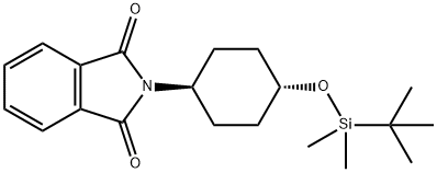 2-((1R,4R)-4-((tert-butyldimethylsilyl)oxy)cyclohexyl)isoindoline-1,3-dione,847416-23-3,结构式