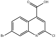 7-溴-2-氯喹啉-4-羧酸, 847900-77-0, 结构式