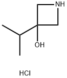 3-(Propan-2-yl)azetidin-3-ol hydrochloride Structure