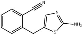 5-(2-cyano-benzyl)-thiazol-2-ylamine Structure