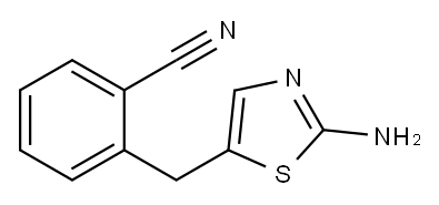 5-(2-cyano-benzyl)-thiazol-2-ylamine Structure