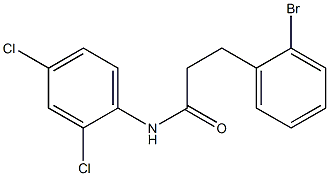 3-(2-bromophenyl)-N-(2,4-dichlorophenyl)propanamide 结构式