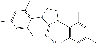 Copper, [1,3-bis(2,4,6-trimethylphenyl)-2-imidazolidinylidene]chloro- 结构式