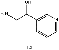 2-amino-1-(pyridin-3-yl)ethanol hydrochloride, 856956-27-9, 结构式