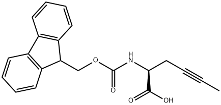 Fmoc-(S)-2-aminohex-4-ynoic acid Struktur