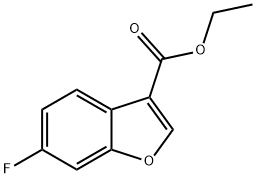 6-氟苯并呋喃-3-羧酸乙酯,863250-72-0,结构式