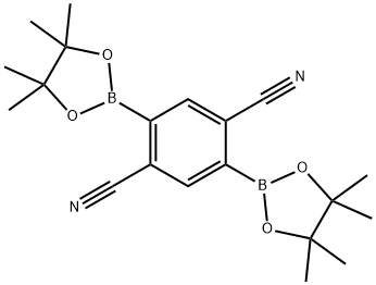 1,4-Benzenedicarbonitrile, 2,5-bis(4,4,5,5-tetramethyl-1,3,2-dioxaborolan-2-yl)- 结构式