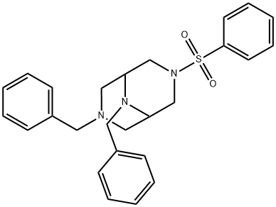 3-9二苄基苯磺-3,7,9-三氮杂双环[3.3.1]壬烷,864448-29-3,结构式