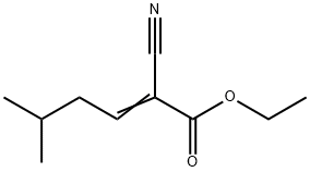 2-Hexenoic acid, 2-cyano-5-methyl-, ethyl ester Struktur