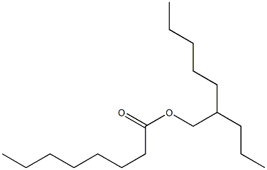 Octanoic acid, 4-methyl-2-pentylbutyl ester Struktur