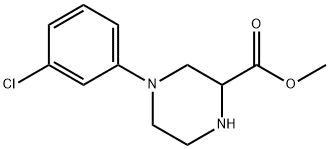 methyl 4-(3-chlorophenyl)piperazine-2-carboxylate Structure