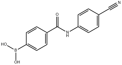 4-(4-氰基苯基氨基甲酰基)苯基硼酸,874459-93-5,结构式