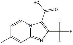 7-甲基-2-(三氟甲基)咪唑并[1,2-A]吡啶-3-羧酸, 874830-65-6, 结构式