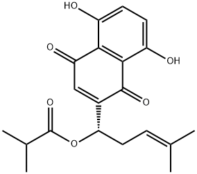 异丁酰阿卡宁, 87562-78-5, 结构式