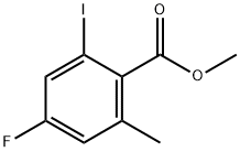 methyl 4-fluoro-2-iodo-6-methylbenzoate 结构式