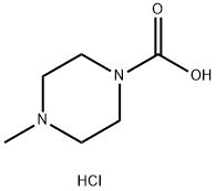 4-甲基-1-哌嗪羧酸盐酸盐, 878771-07-4, 结构式