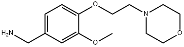 {3-methoxy-4-[2-(morpholin-4-yl)ethoxy]phenyl}methanamine Struktur