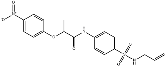 N-{4-[(allylamino)sulfonyl]phenyl}-2-(4-nitrophenoxy)propanamide Structure