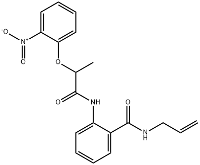 N-allyl-2-{[2-(2-nitrophenoxy)propanoyl]amino}benzamide Structure