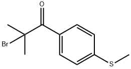 2-Bromo-2-methyl-1-[4-(methylthio)phenyl]-1-propanone Structure