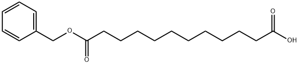 11-ベンジルオキシカルボニルウンデカン酸 化学構造式