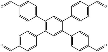 1,2,4,5-Tetrakis-(4-formylphenyl)benzene Structure