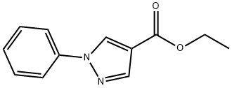 1-苯基-1H-吡唑-4-羧酸乙酯, 885-94-9, 结构式