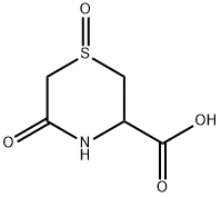 3-Thiomorpholinecarboxylic acid, 5-oxo-, 1-oxide Structure