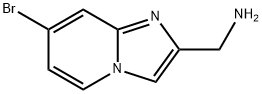 {7-bromoimidazo[1,2-a]pyridin-2-yl}methanamine Structure