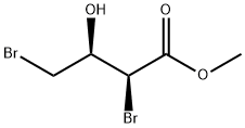 2,4-ジブロモ-2,4-ジデオキシ-D-トレオン酸メチル 化学構造式