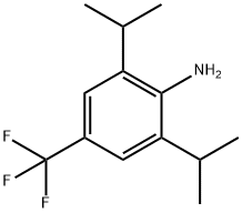 2,6-双(1-甲基乙基)-4-(三氟甲基)苯胺, 888324-28-5, 结构式