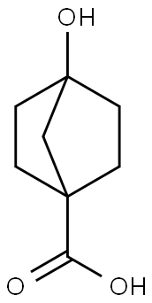 4-hydroxybicyclo[2.2.1]heptane-1-carboxylic acid Struktur
