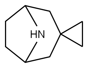 8-Azaspiro[bicyclo[3.2.1]octane-3,1'-cyclopropane] Struktur