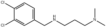 (3,4-二氯苯基)甲基][3-(二甲氨基)丙基]胺 结构式